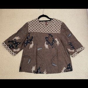 Woman's Batik Indonesian Short Sleeve